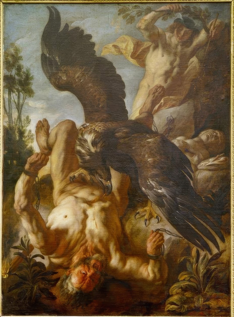 Prometheus bundet af Jacob Jordaens