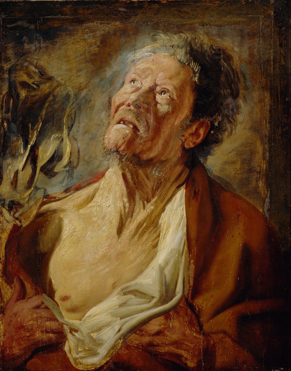 Job, ca. 1620 (olie på egetræspanel) af Jacob Jordaens