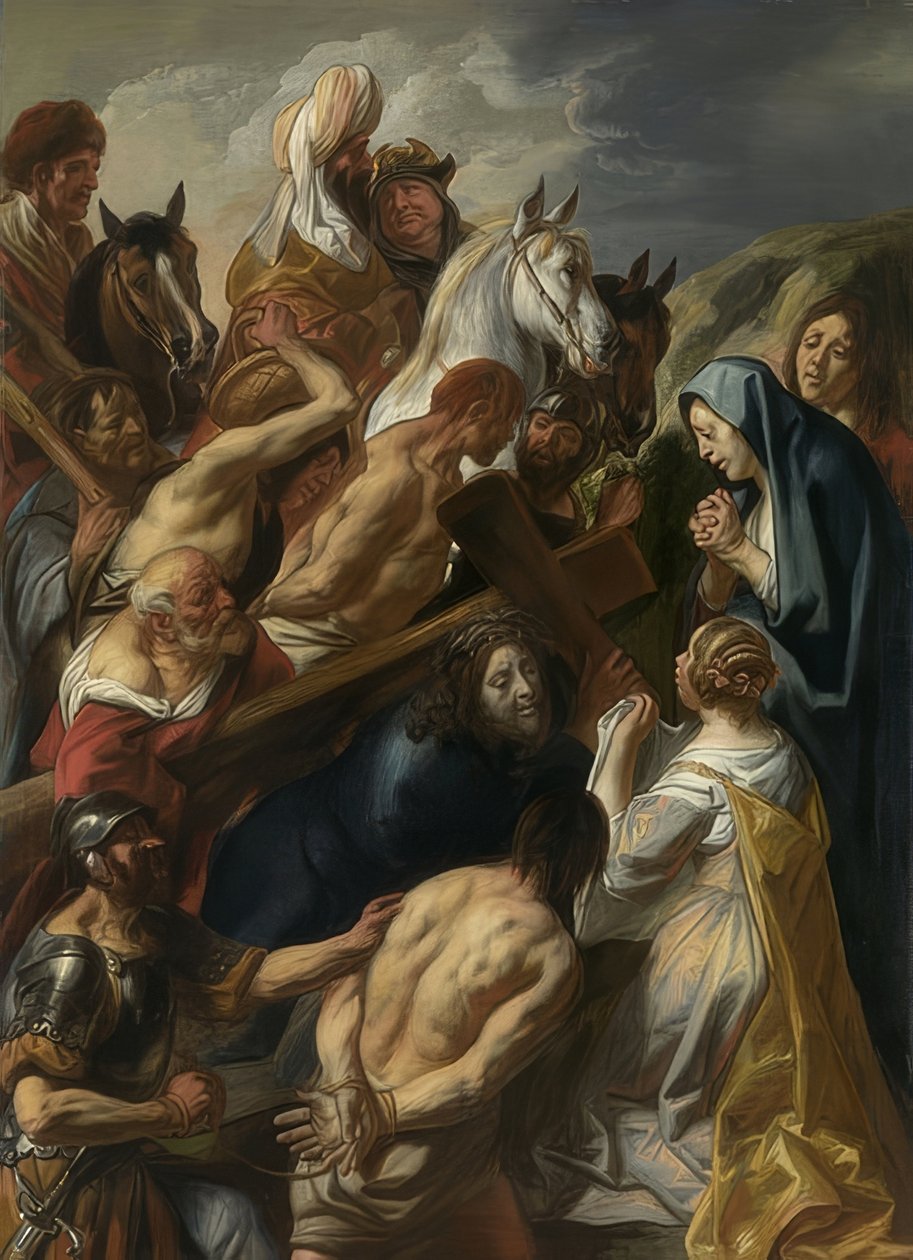 At bære korset. 1657 af Jacob Jordaens