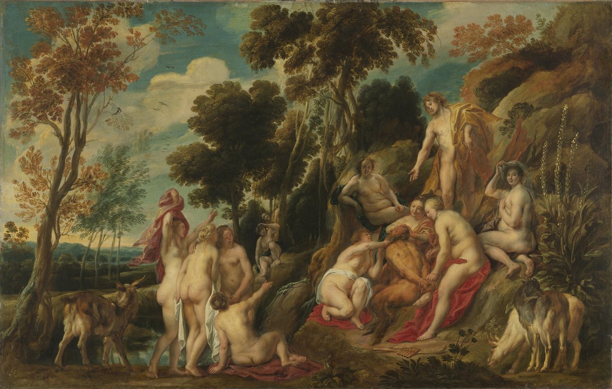 Marsyas mishandlet af muserne, 1630-1640 af Jacob Jordaens