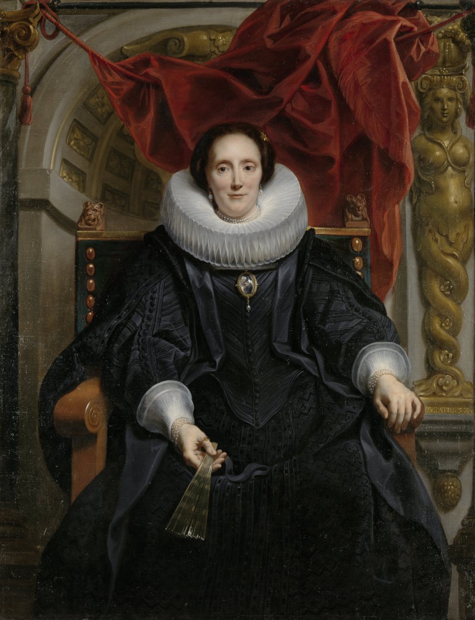 Portræt af Catharina Behaghel, 1635 af Jacob Jordaens