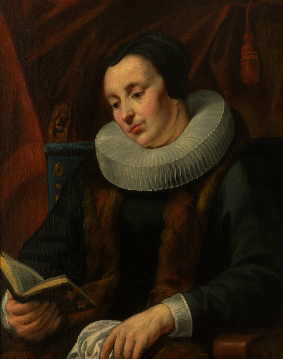Portræt af en kvinde af Jacob Jordaens