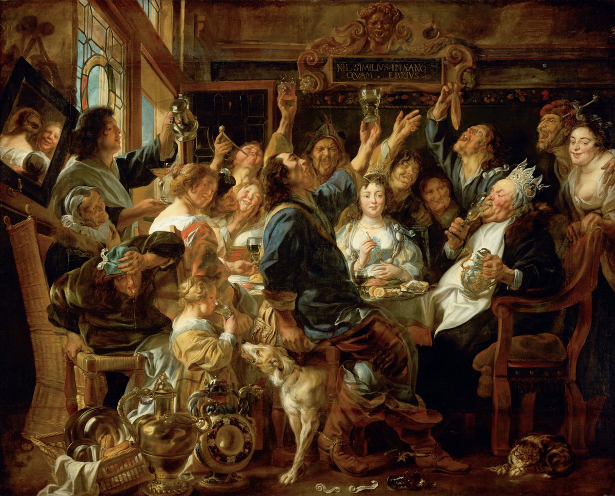 Bønnekongens fest af Jacob Jordaens