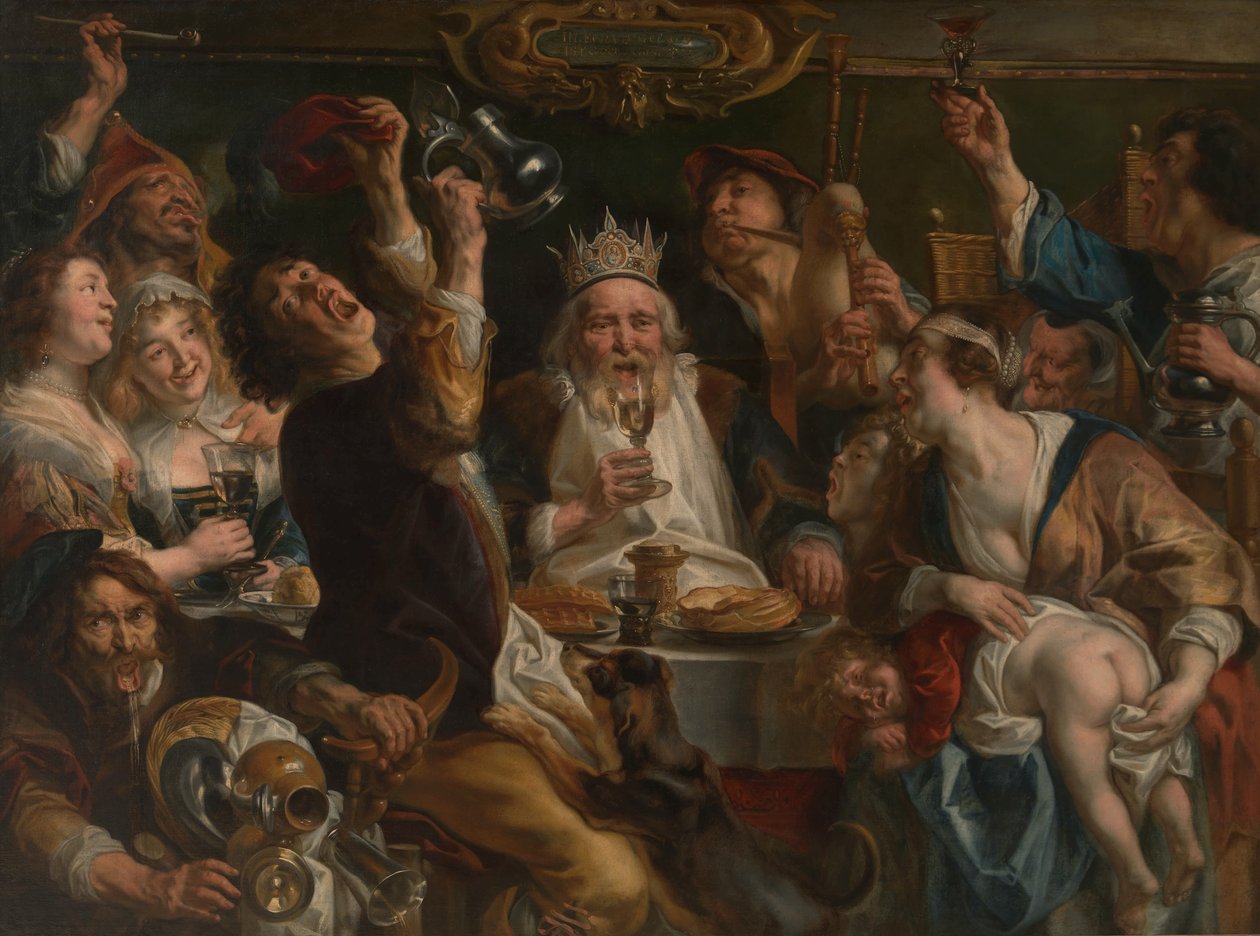 Kongen drikker af Jacob Jordaens