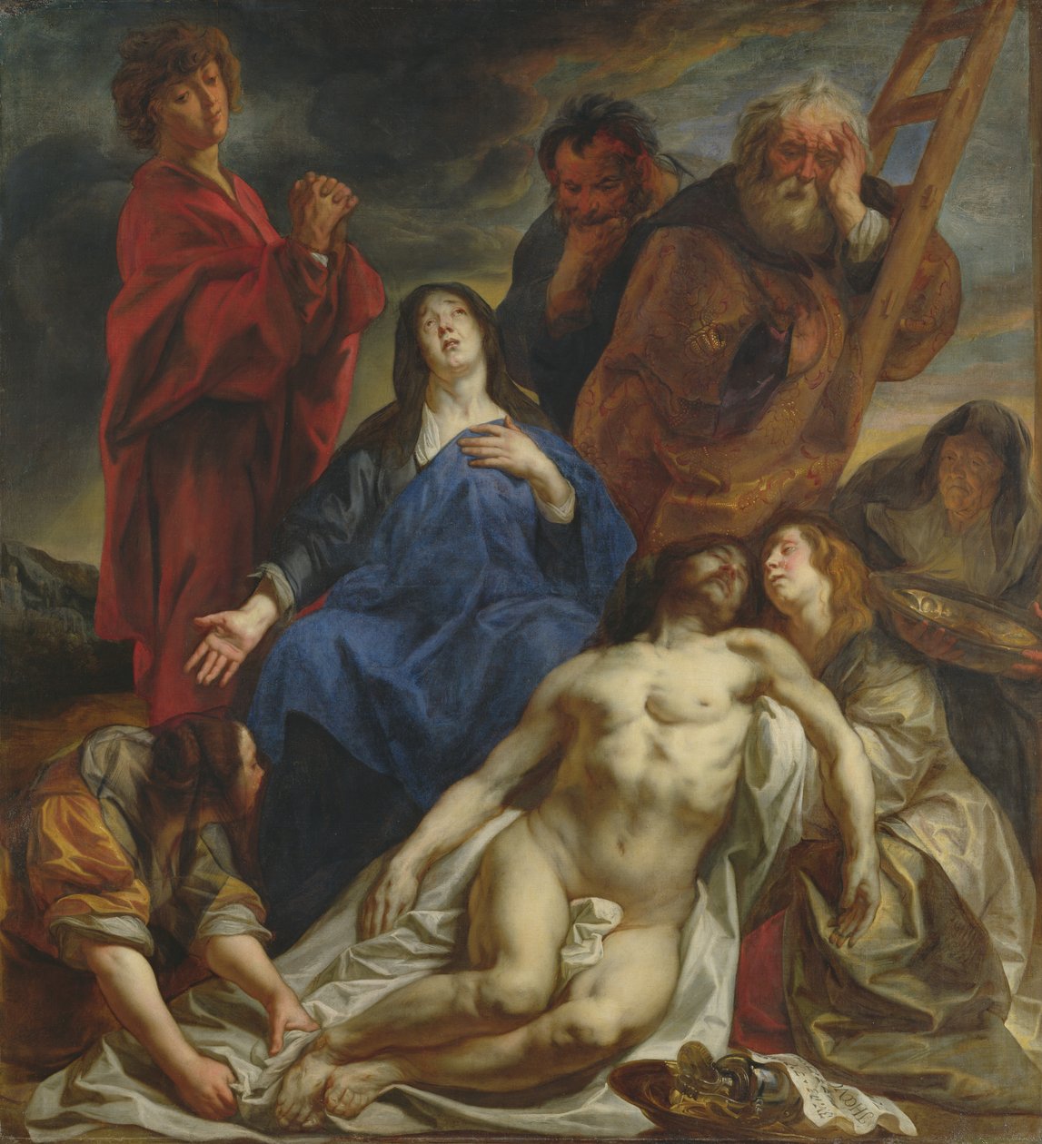 Klagesangen, c.1650 af Jacob Jordaens