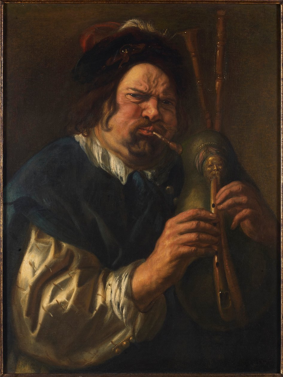 Sækkepibespilleren, 1638-1640. af Jacob Jordaens
