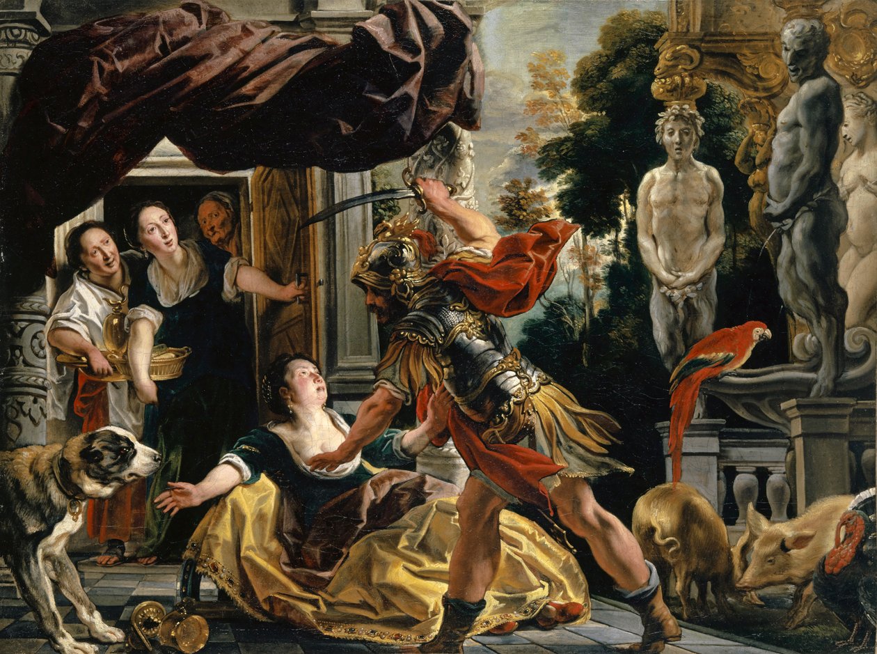 Ulysses truer Circe, ca. 1630-35 af Jacob Jordaens