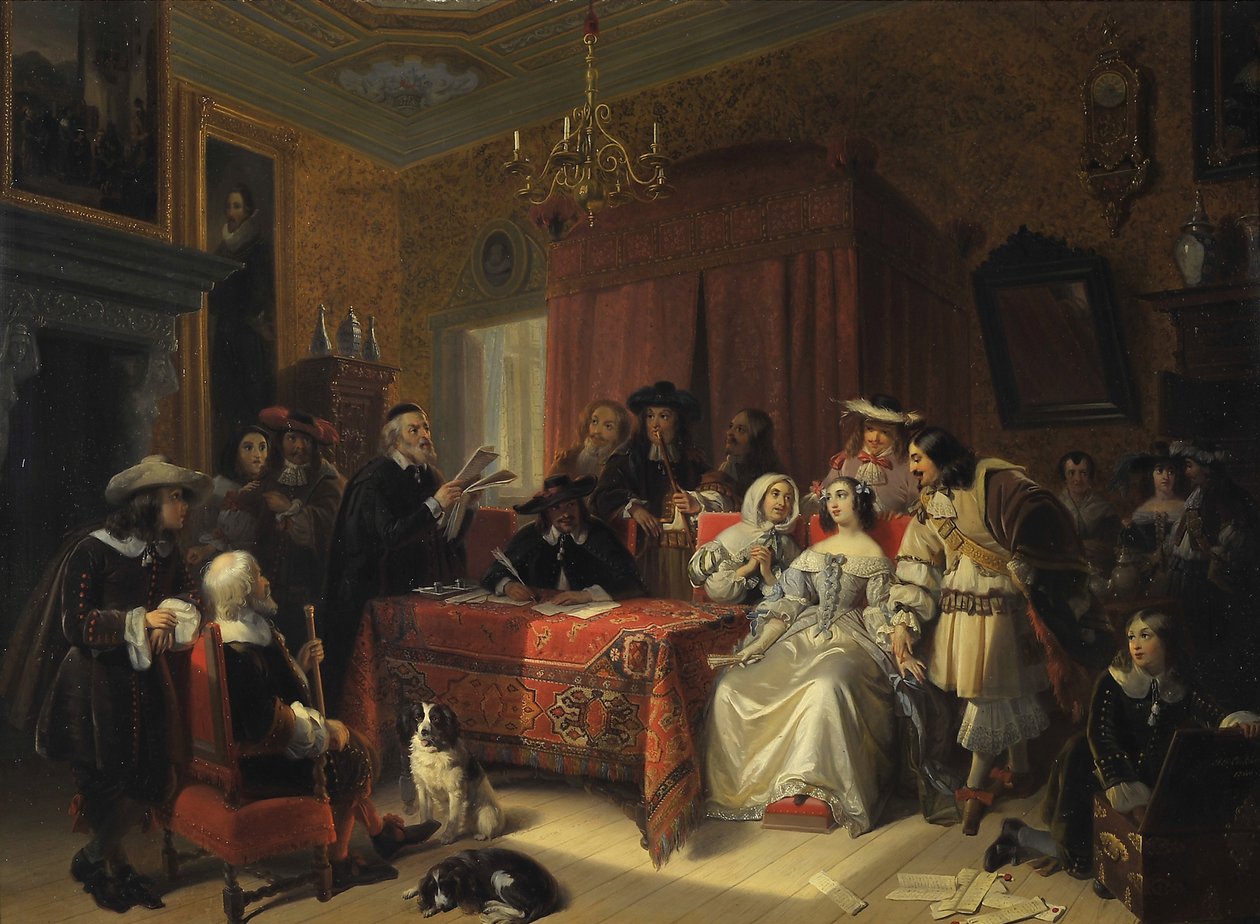 Læsning af testamente af Jacob Joseph Eckhout