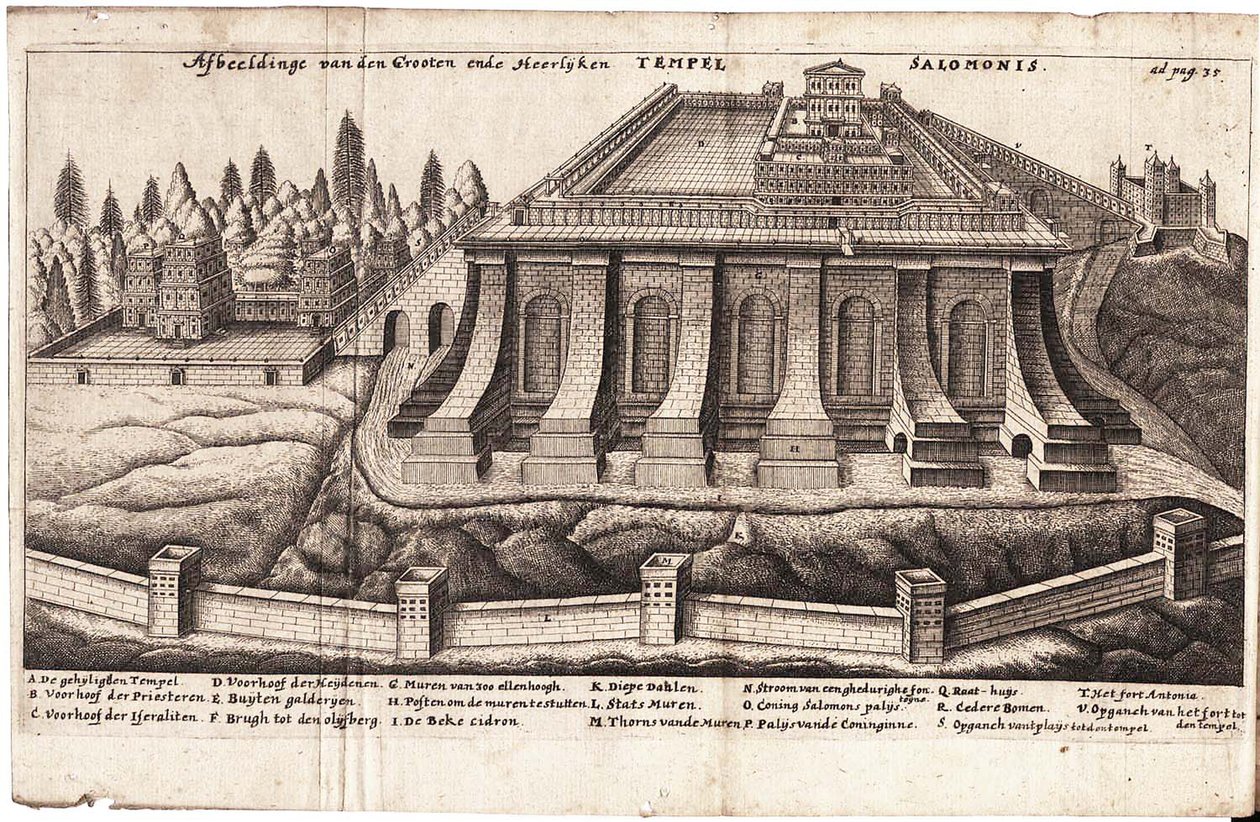 Salomons tempel i Jerusalem af Jacob Judah Aryeh Leon