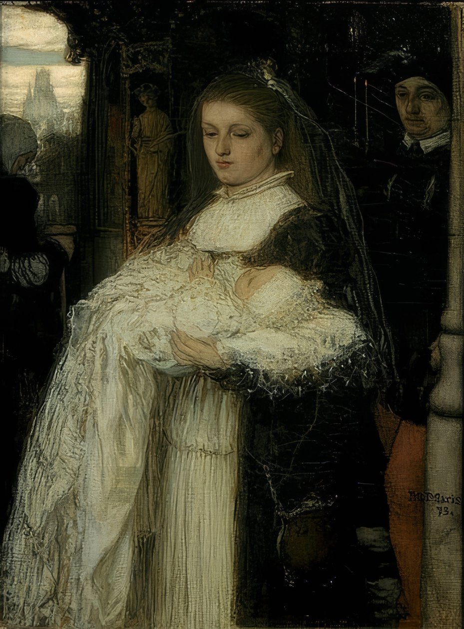 Dåbsoptog i Lausanne. 1873 af Jacob Henricus or Hendricus Maris