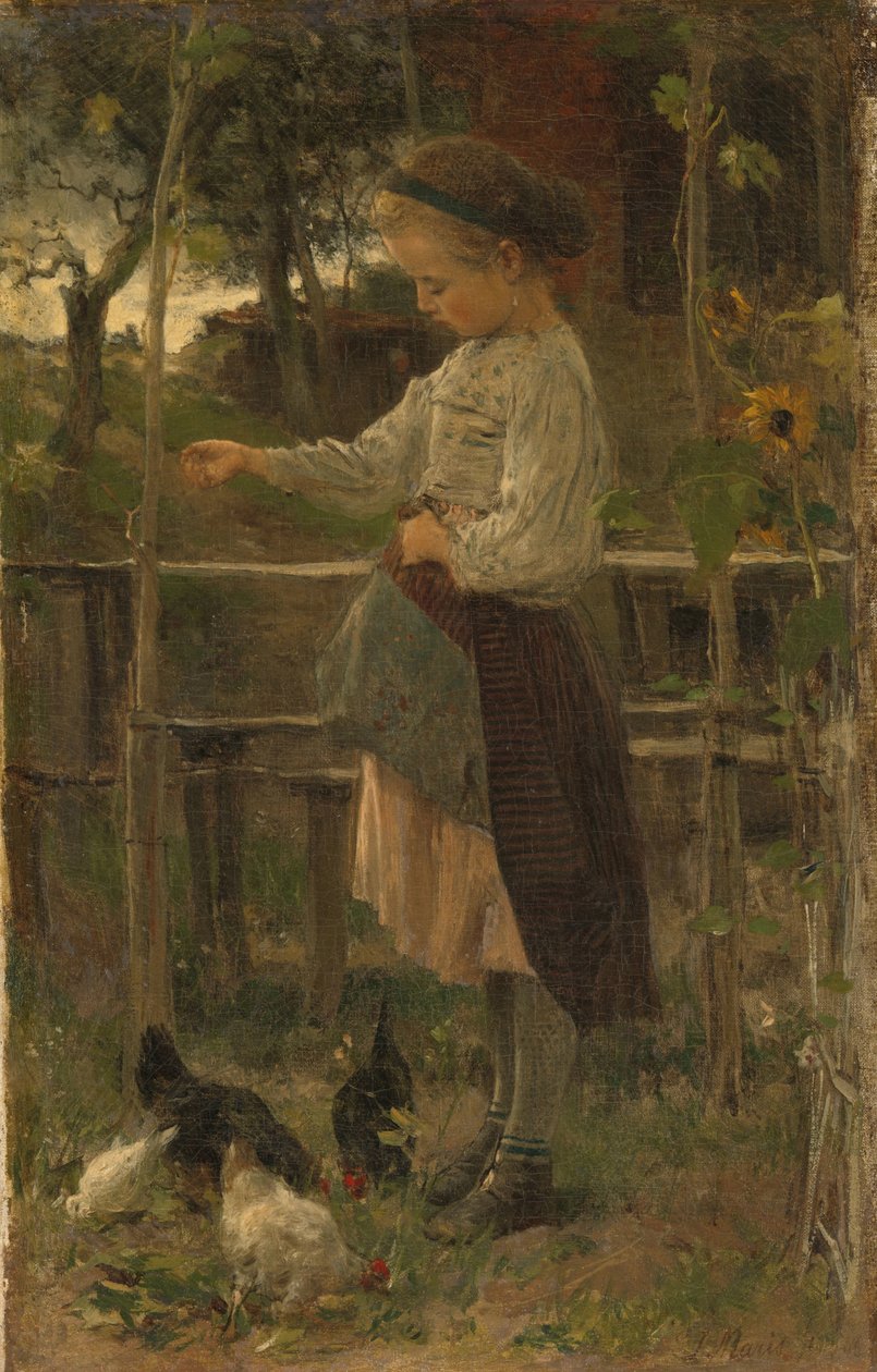 Fodring af høns af Jacob Maris