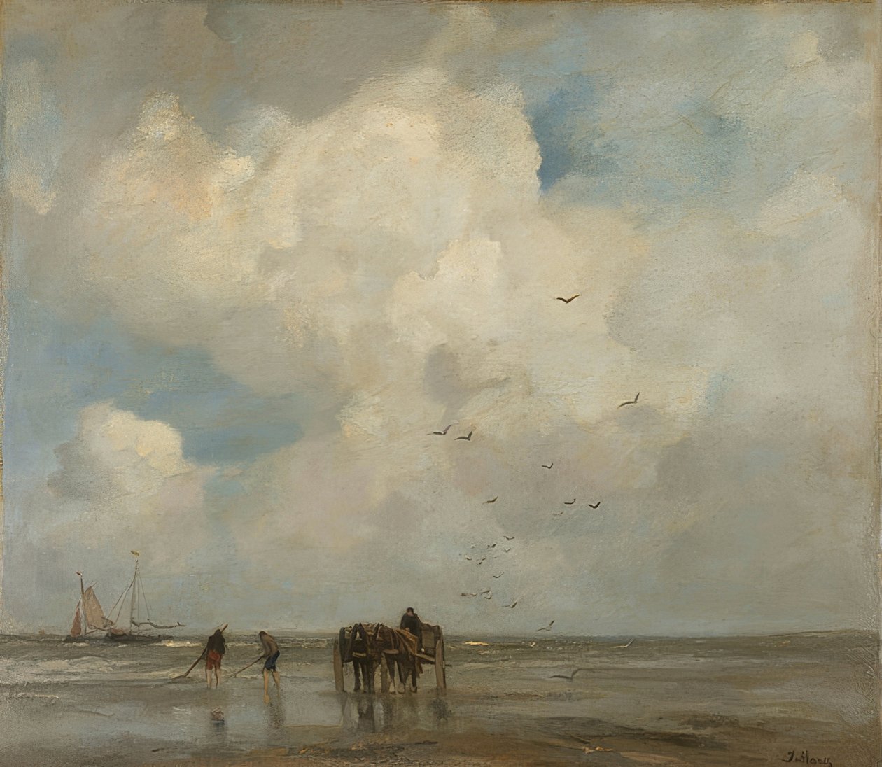 Muschelfischer (Skaldyr). 1885 af Jacob Henricus or Hendricus Maris