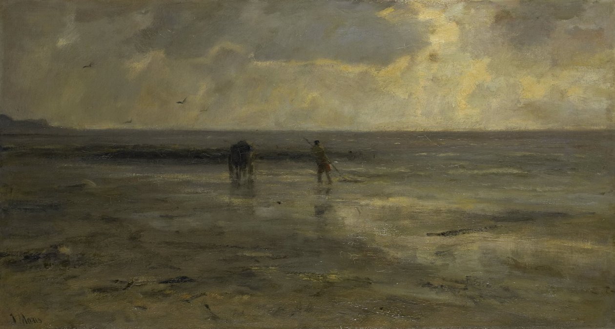 Strand om natten af Jacob Maris