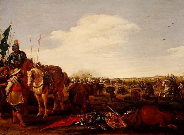 En kampscene af Jacob Martsen de Jonge