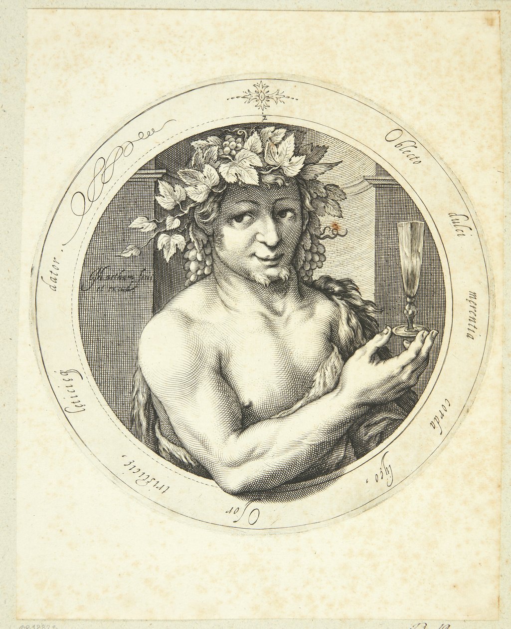 Bacchus af Jacob Matham