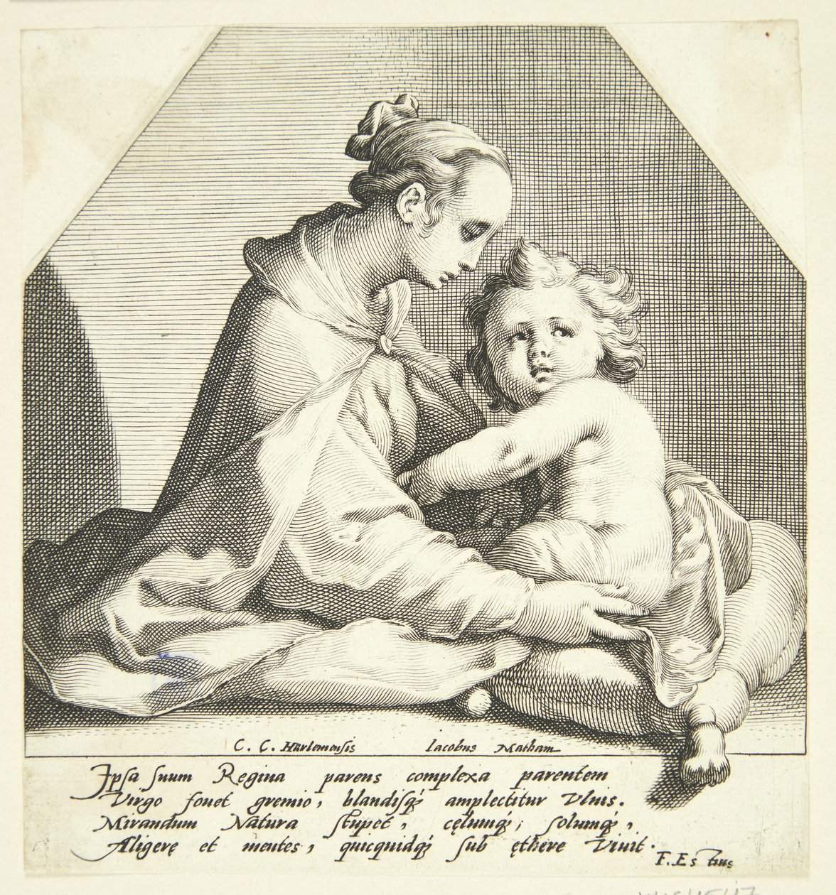 Jomfru Maria med barn af Jacob Matham