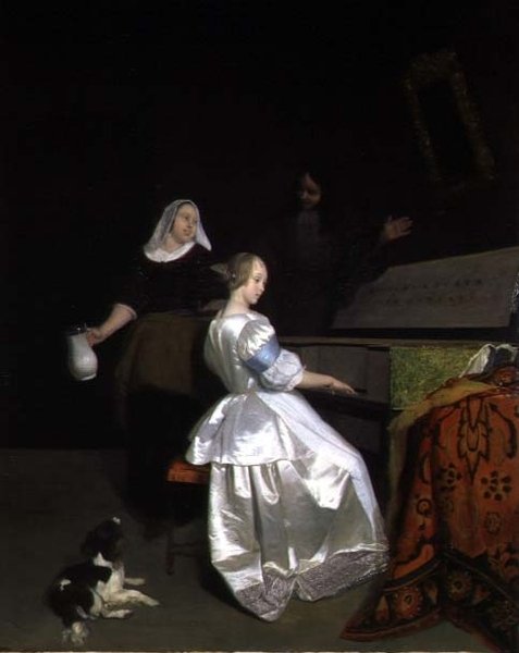 Musiktimen, 1670-72 af Jacob Lucasz Ochtervelt