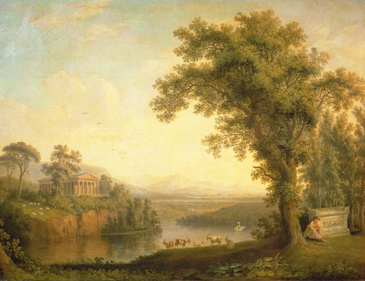 Antik landskab med Phaeton