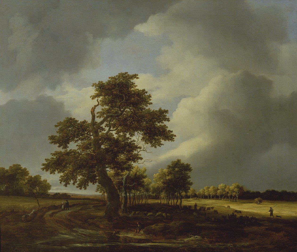 Landskab af Jacob van Ruisdael