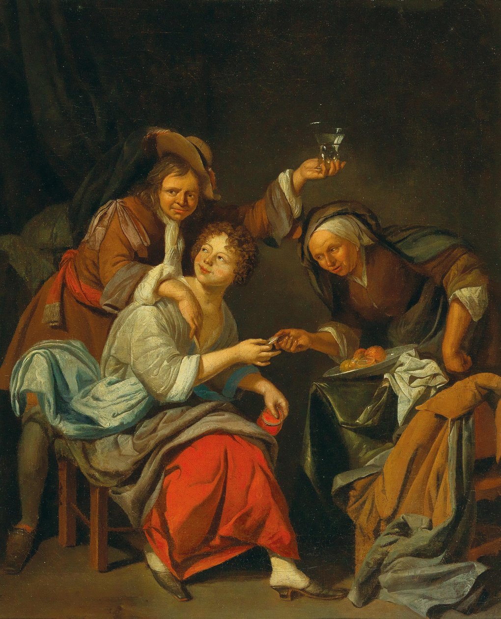 Bordel scene. af Jacob Toorenvliet