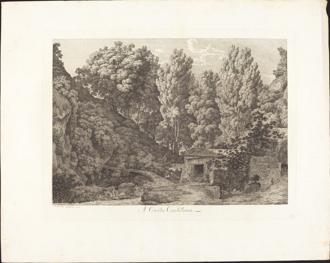 Til Cività Castellana af Jacob Wilhelm Mechau
