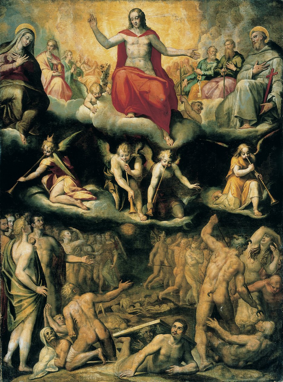 The Last Judgment (olie på lærred) af Jacob de Backer
