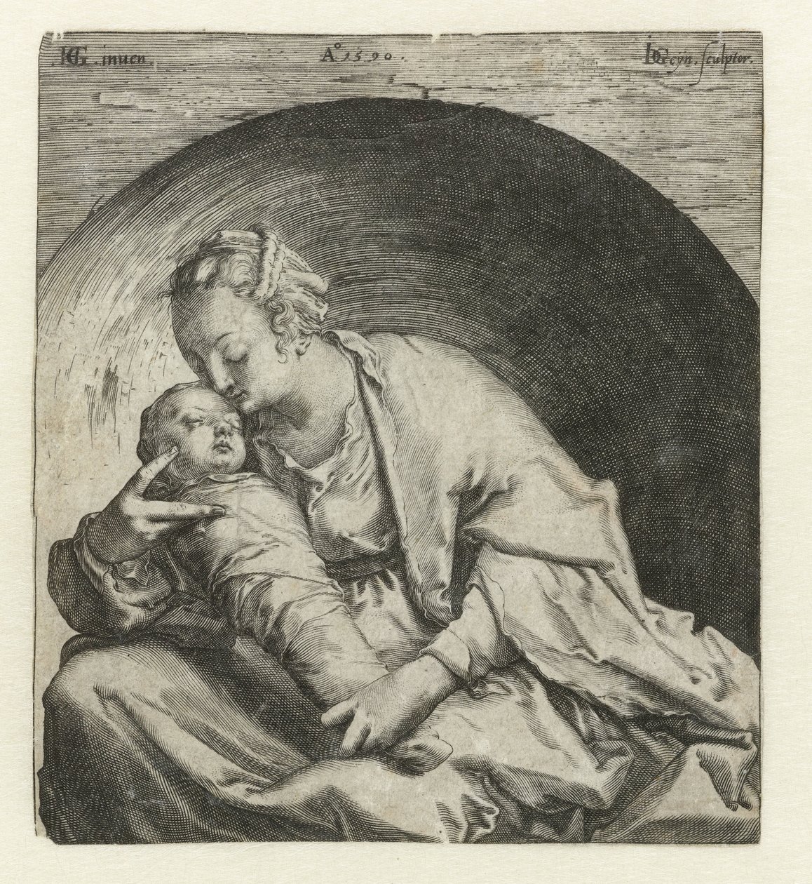 Madonna med sovende Kristusbarn af Jacob de Gheyn (II)