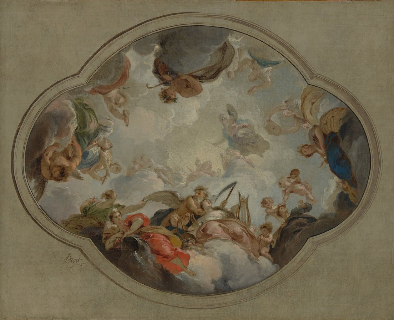 Allegory of the Arts, 1742. af Jacob de Wit