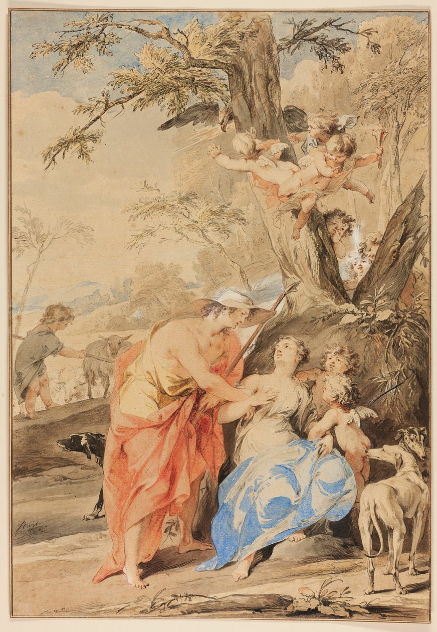 Jupiter og Mnemosyne af Jacob de Wit
