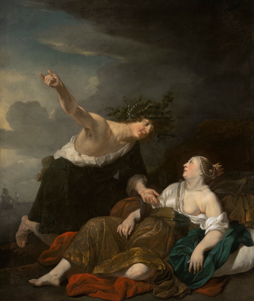Bacchus og Ariadne af Jacob van Loo