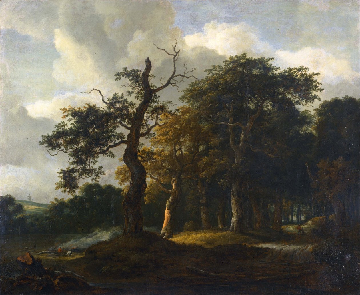 En Vej gennem en Egeskov af Jacob van Ruisdael