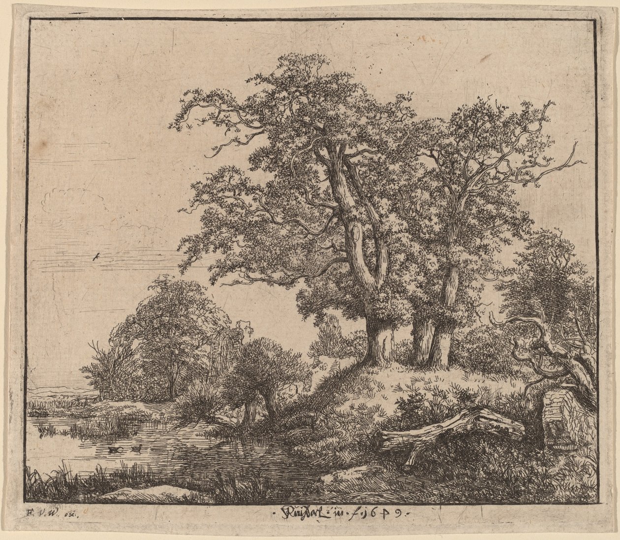 De tre ege af Jacob van Ruisdael