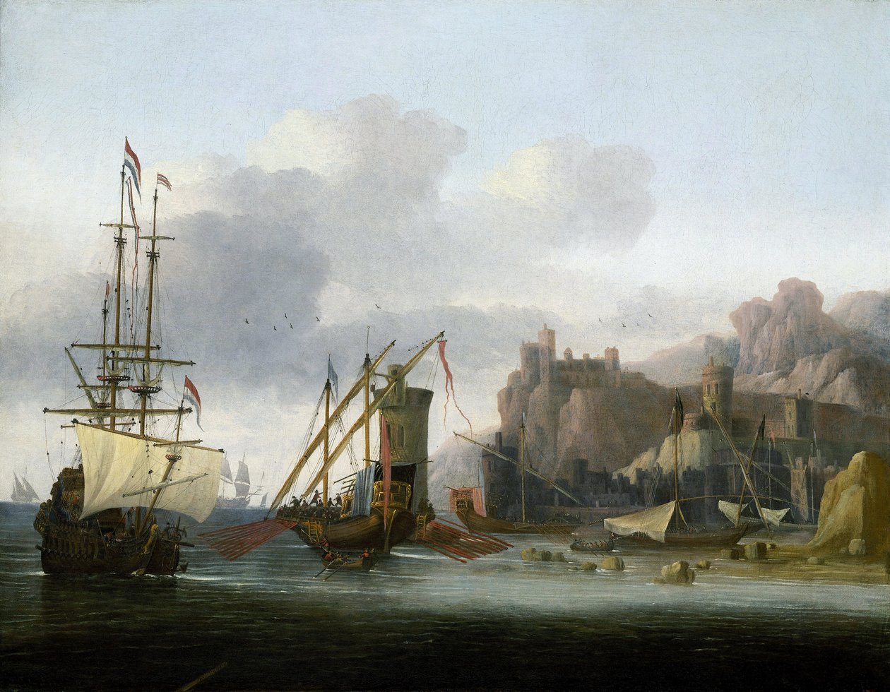 Navigation på Bosporus af Jacob van der Croos