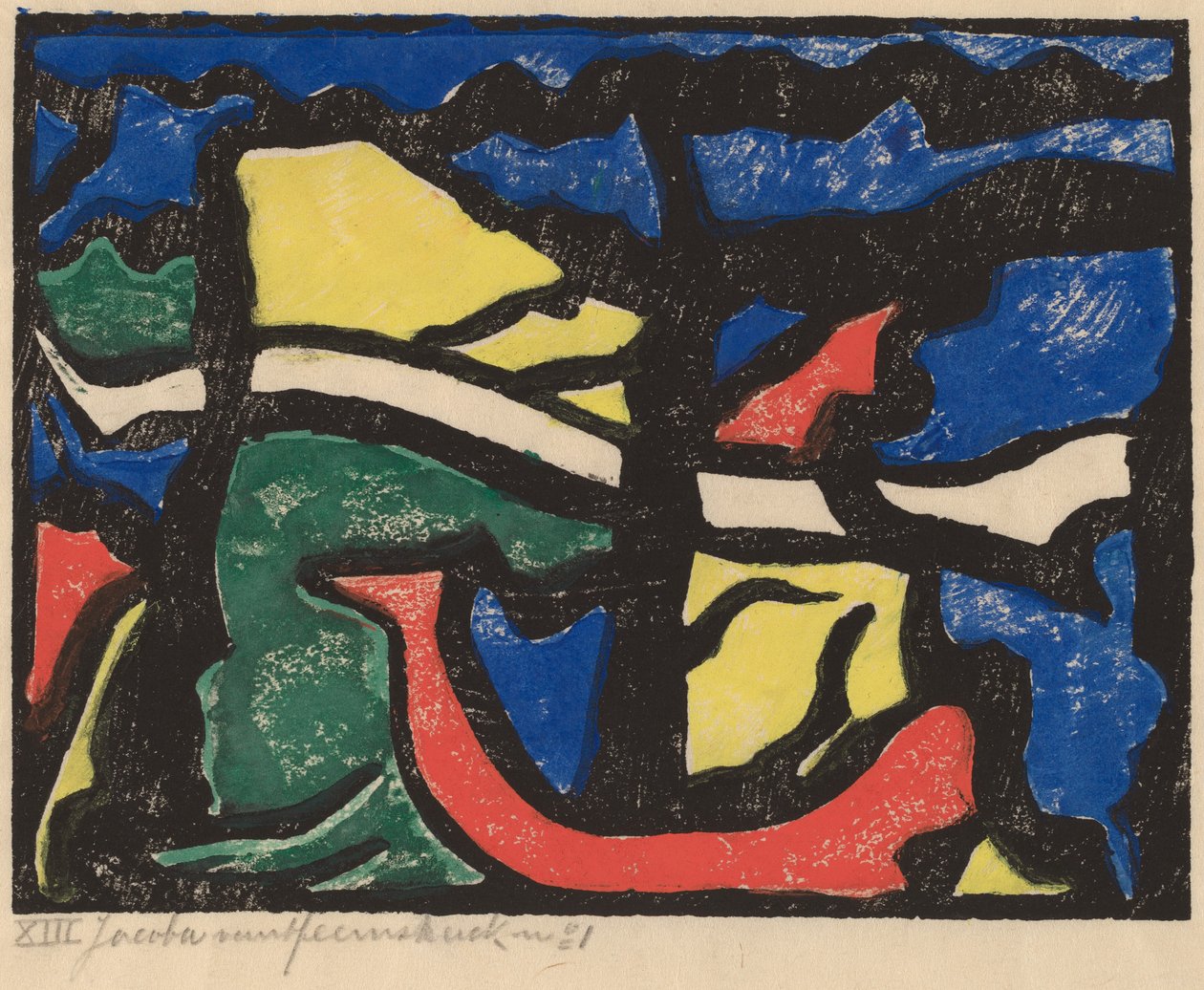 Komposition, 19141915. af Jacoba van Heemskerck van Beest