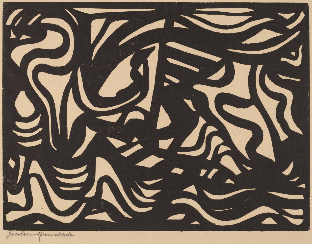 Komposition, 1921. af Jacoba van Heemskerck van Beest