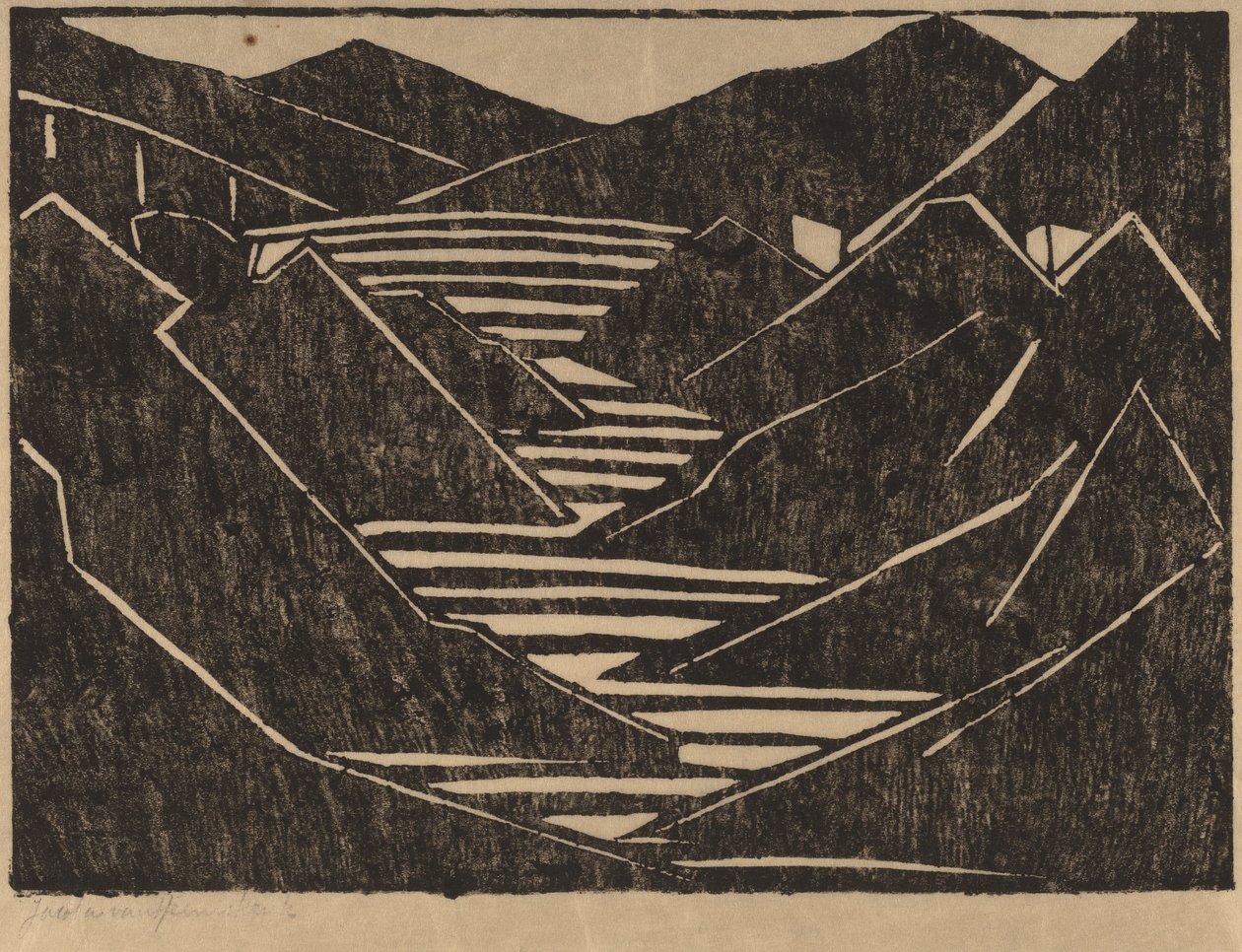 Fjord, 1916. af Jacoba van Heemskerck van Beest