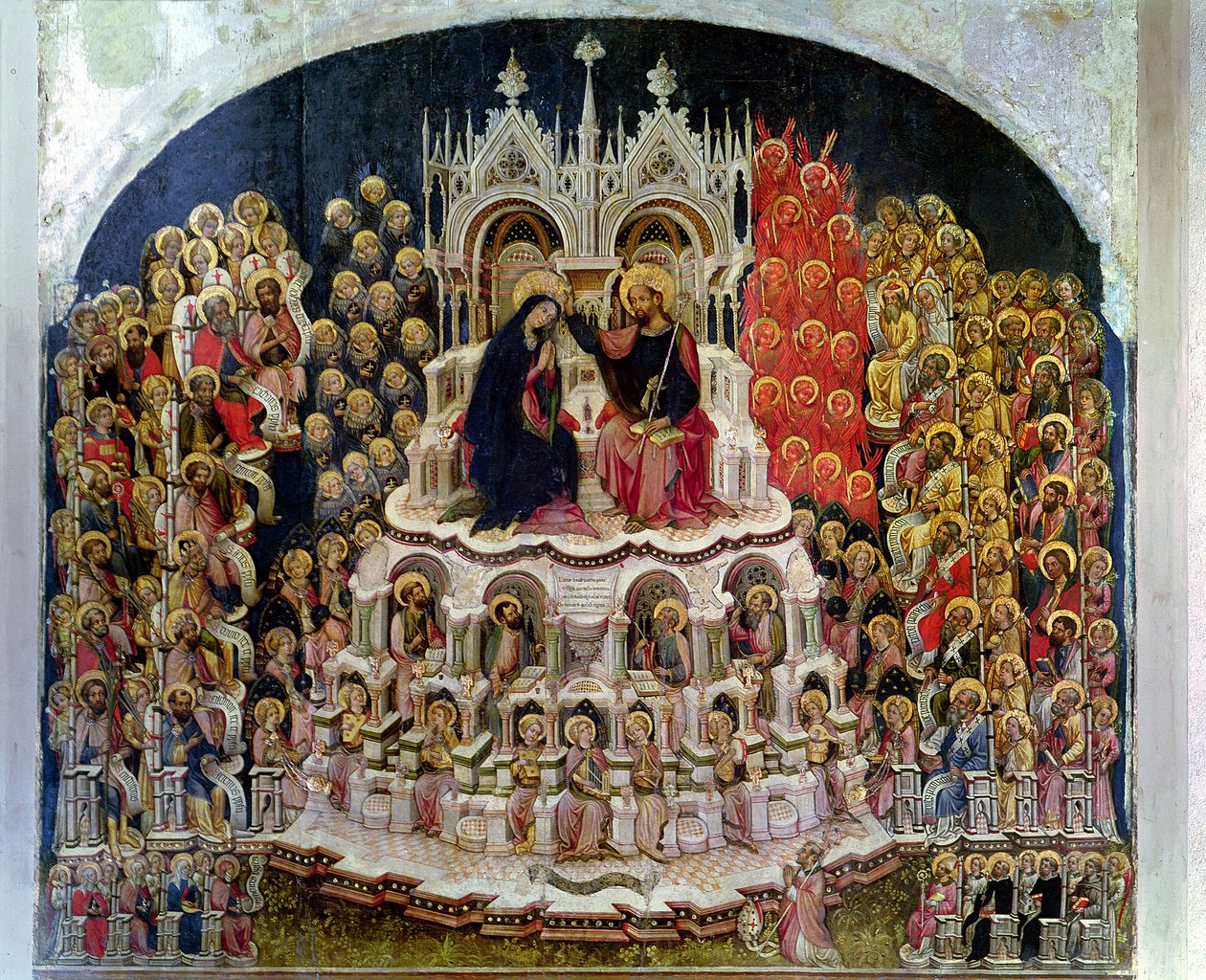 Jomfruens kroning i paradis, 1438 af Jacobello del Fiore