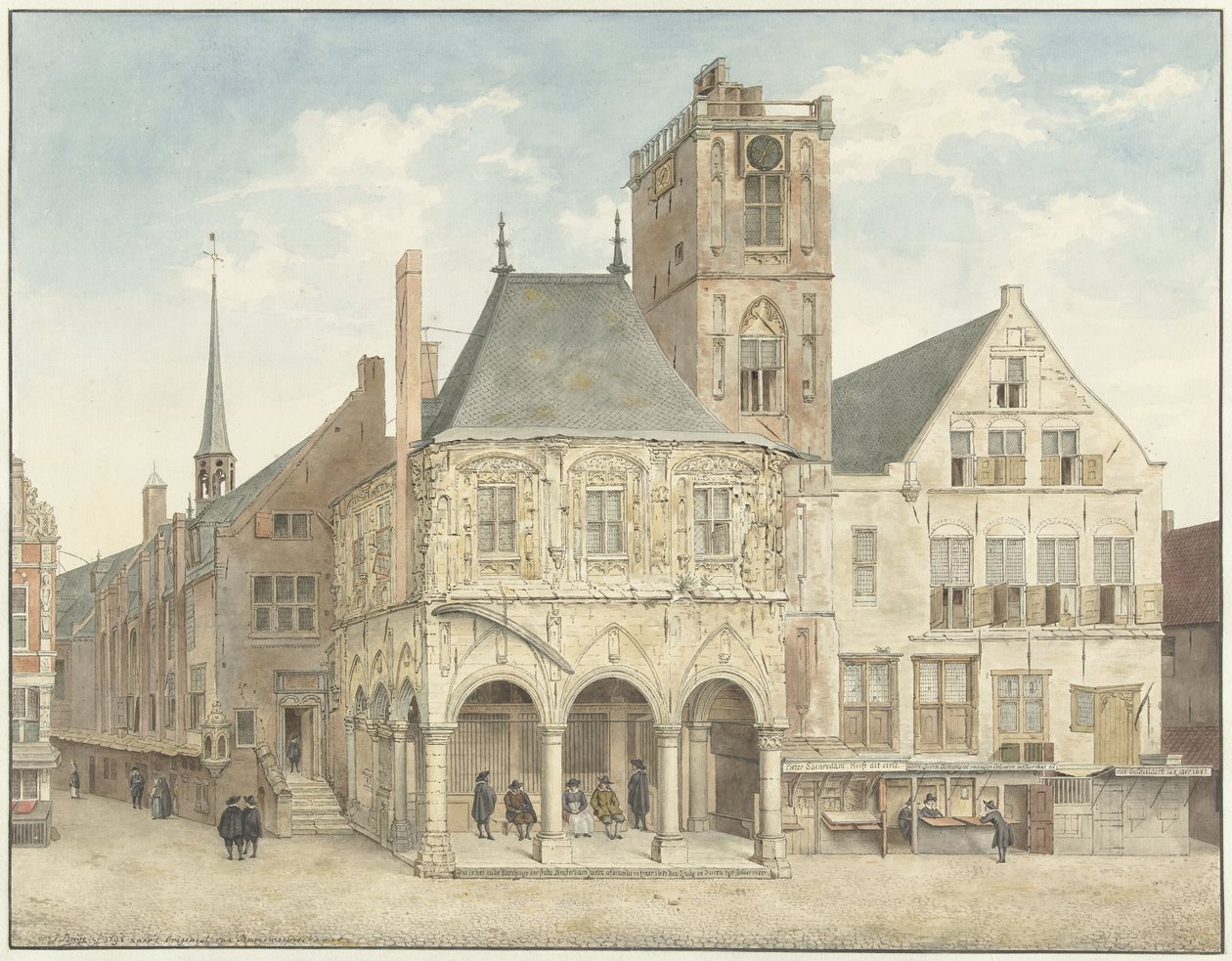 Det gamle rådhus i Amsterdam af Jacobus Buys