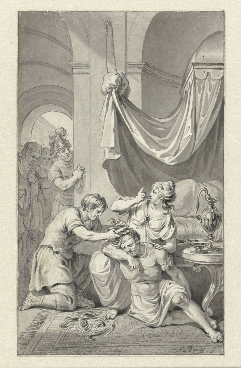 Samson og Delila af Jacobus Buys
