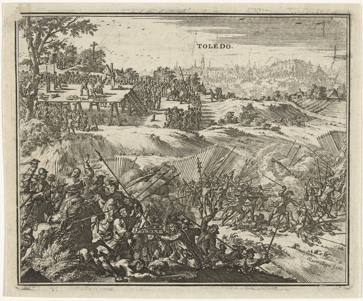 Slaget ved Toledo Comunidades oprør af Jacobus Harrewijn