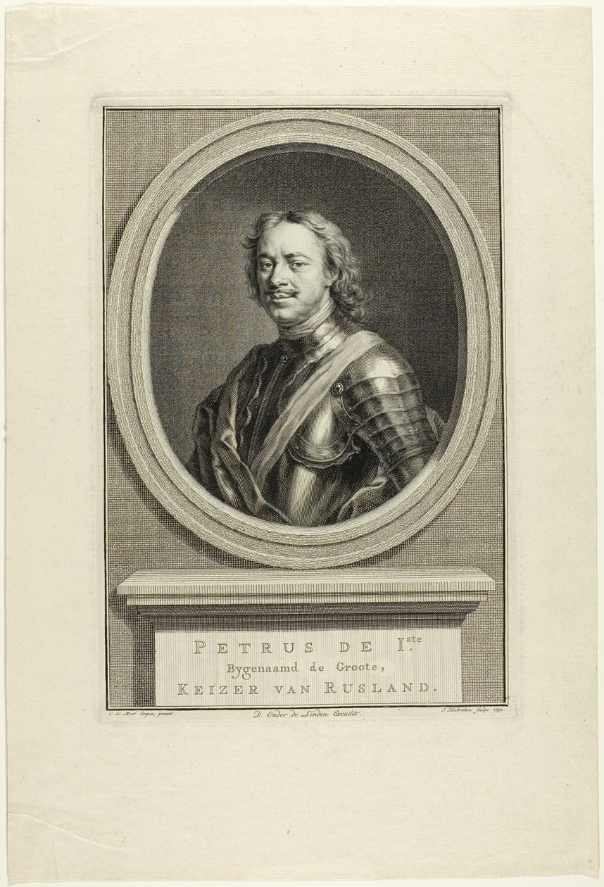 Peter I af Rusland af Jacobus Houbraken