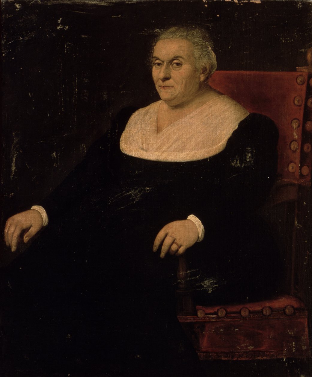 Portræt af en kvinde af Jacopo Bassano
