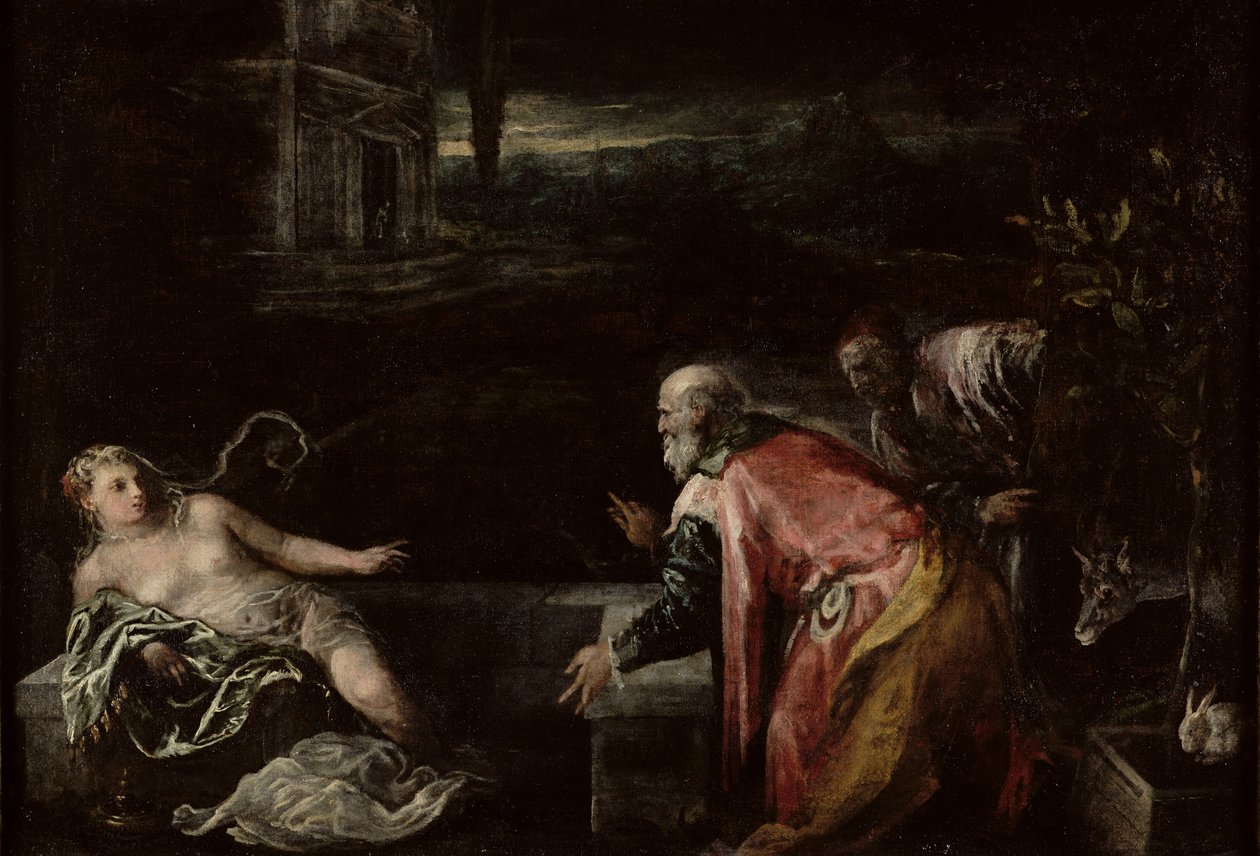 Susanna og de ældste, 1585 af Jacopo Bassano