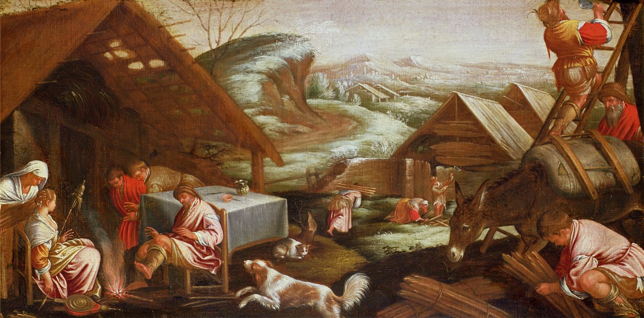 Vinterscene af Jacopo Bassano