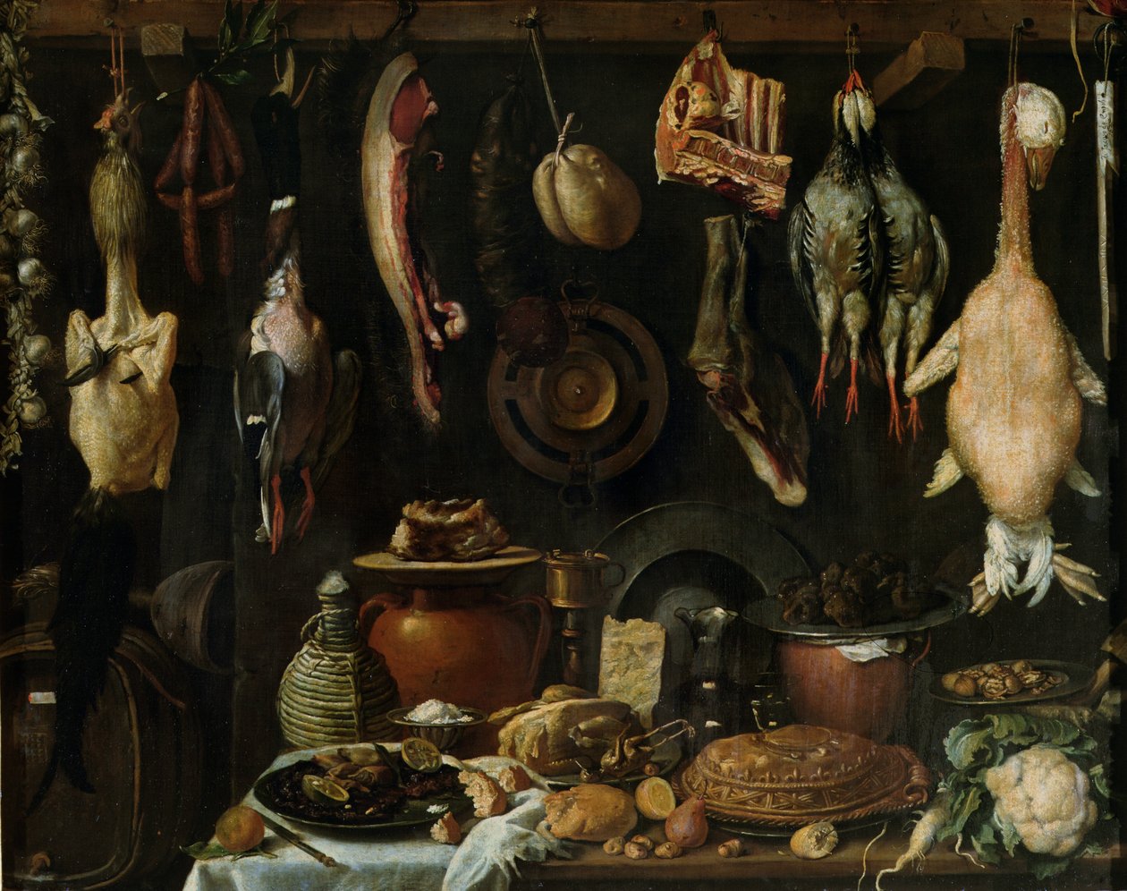 Stilleben af fuglevildt, 1624 af Jacopo Chimenti Empoli