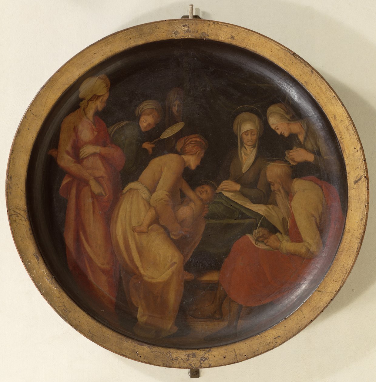 Johannes Døberens fødsel, ca.1526 af Jacopo Pontormo