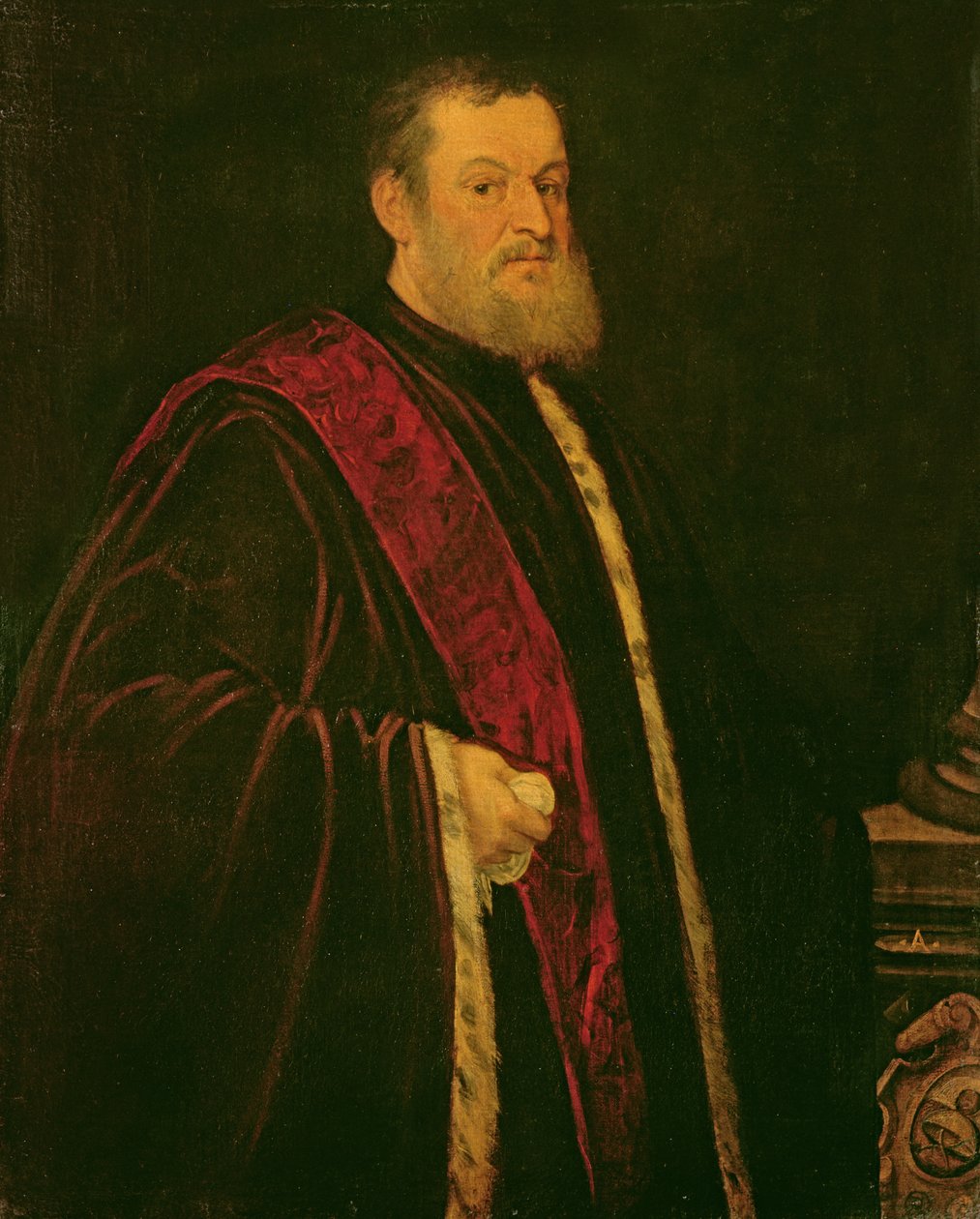 Portræt af Andrea Cappello af Jacopo Robusti Tintoretto