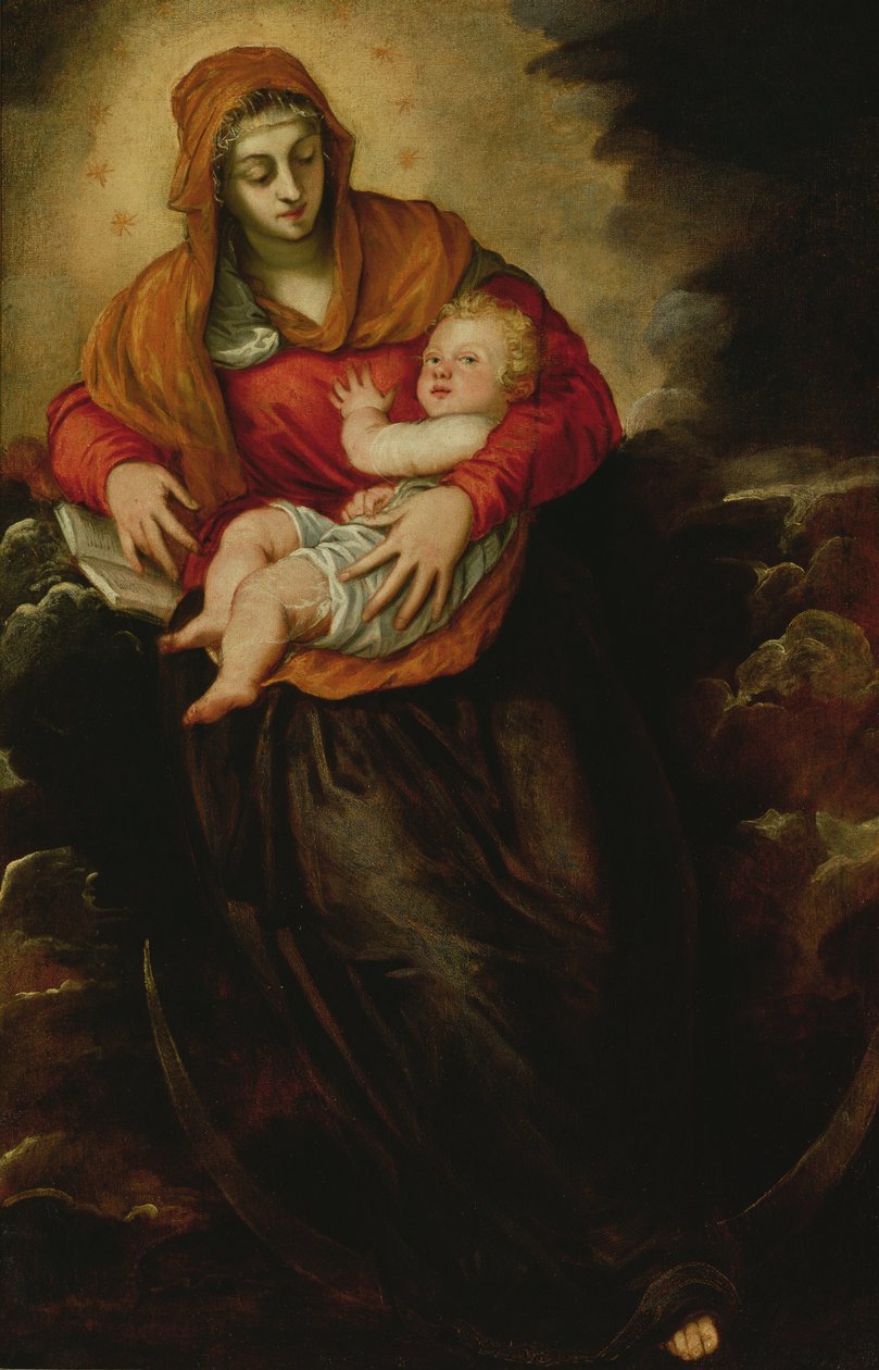 Jomfru og barn, kendt som Den ubesmittede undfangelse af Jacopo Robusti Tintoretto