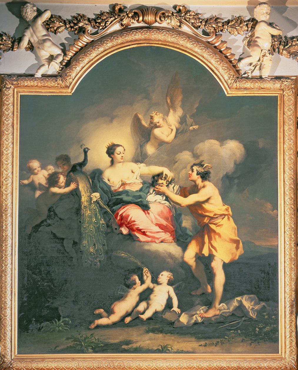 Juno modtager chefen for Argus (olie) af Jacopo Amigoni