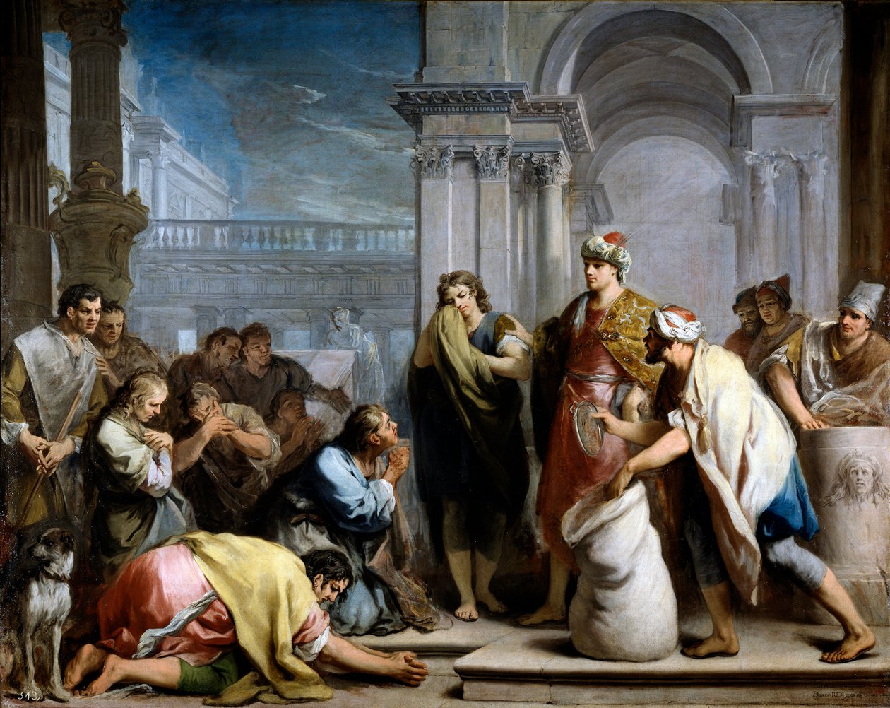 Josefs sølvbæger i Benjamins sæk af Jacopo Amigoni